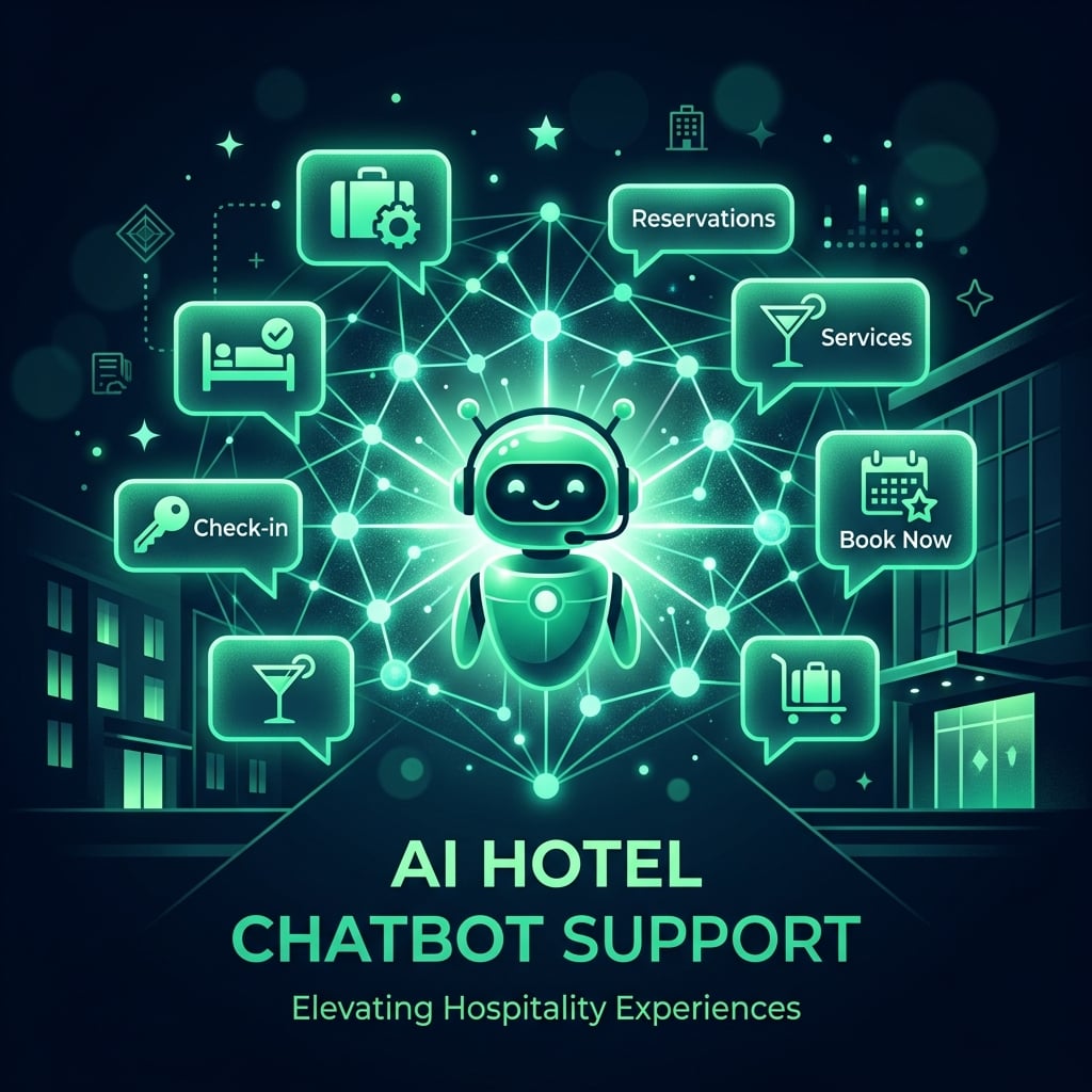 Yapay zeka müşteri destek robotu görselleştirmesi