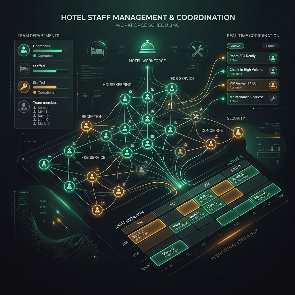 Otel personel takip ve vardiya yönetimi